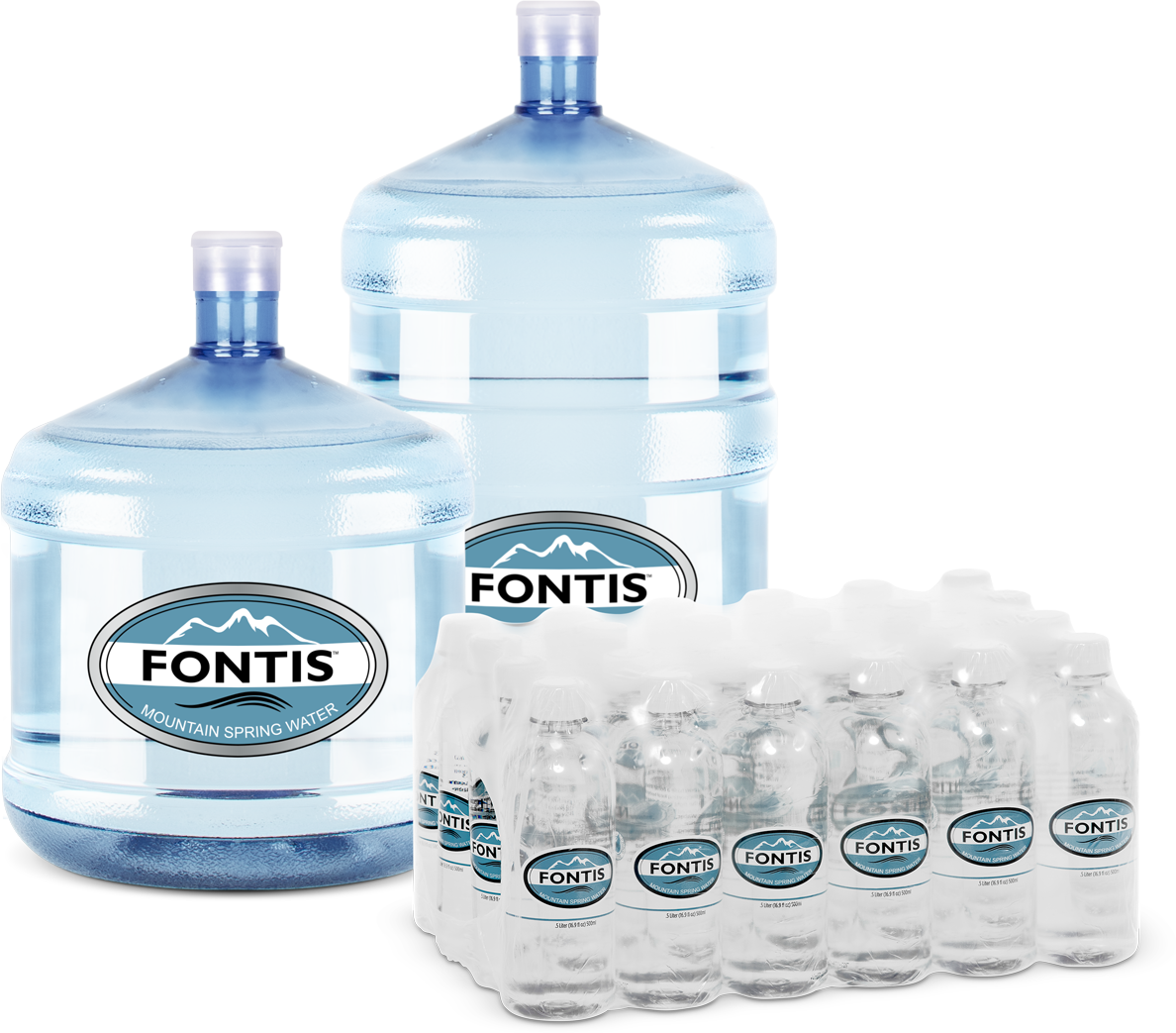 https://fontiswater.com/wp-content/uploads/2019/05/Fontis_prod_5gwaterbottle_3gwaterbottle_500mLwaterbottles_cropped.png